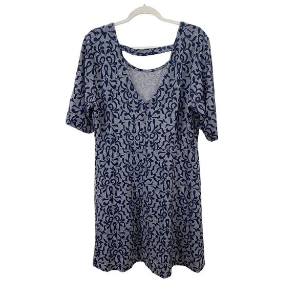 Maurice’s Gray Short-Sleeve Flowy Dress with Cut-Out Detail - Sz. XXL (NWT) - Picture 2 of 6